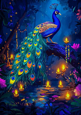 Peacock Enchanted Forest