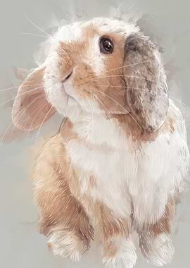 Cute Bunny Portrait 2