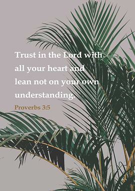 Proverbs 3:5 Bible Verse Jesus