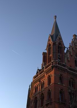 London St Pancras at Sunset