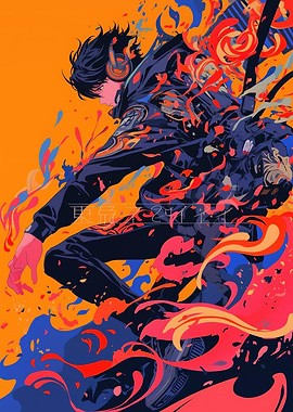 Anime Character with Headphones