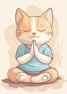 Meditating Cat