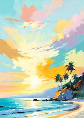 Tropical Sunset Beach