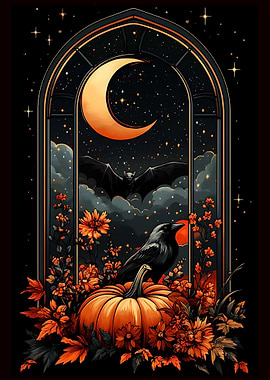Halloween Night Window