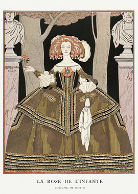 La Rose de L'Infante Fashion George Barbier Art Deco Poster