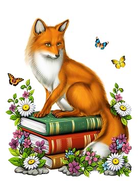 Cottagecore Fox Books