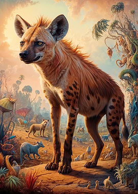 Hyena in Surreal Fantasy