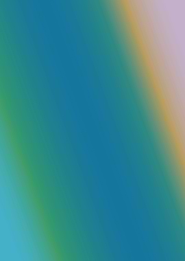 Retro Turquoise Blue Green Gradient Minimalist Abstract Wall Art