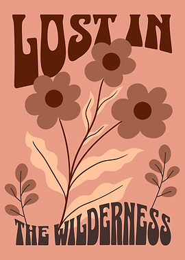 Retro Stylized Floral Wilderness