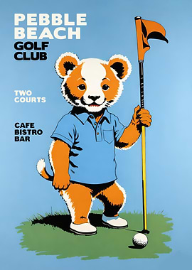 Pebble Beach Golf Club Poster