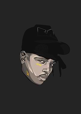 Ski Mask Hip Hop Artist Portrait
