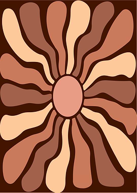 Minimalist Boho Abstract Sun