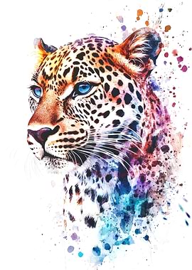 Leopard Watercolor Art