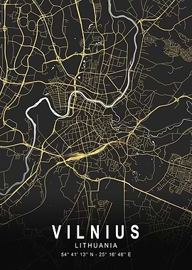 Vilnius Silver Map
