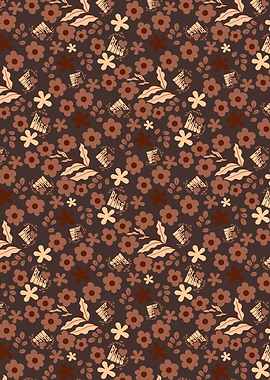 Boho Abstract Floral Pattern