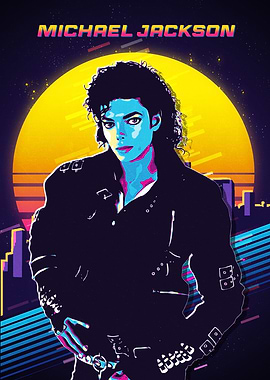 Michael Jackson Retro Art