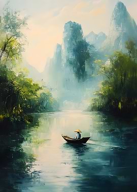 Tranquil River Scene