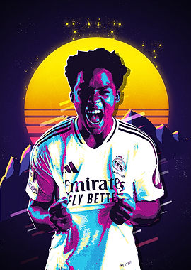 Endrick in Retro Style