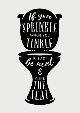 Toilet Humor Wall Art