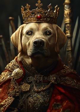 Dog King Portrait