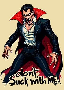 Vampire dont suck with me male angry