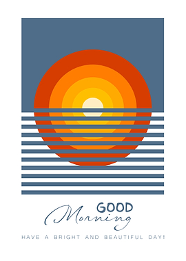 Good Morning Minimal Modern Poster Design.