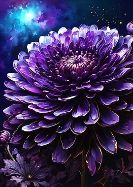 Purple Chrysanthemum Flower