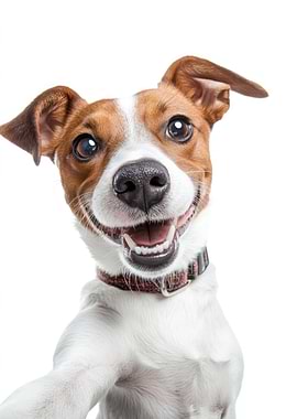 Smiling Jack Russell Selfie Dog