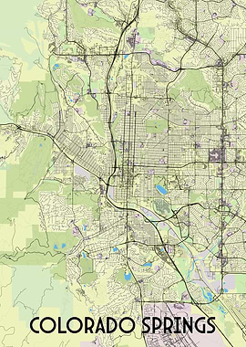 Colorado Springs City Map