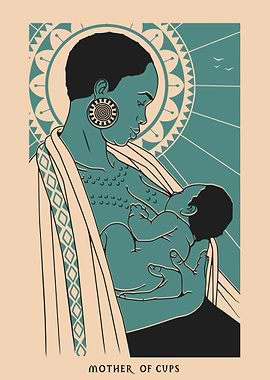 Mother of Cups Tarot Card