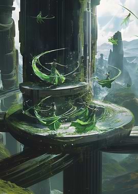 Fantasy Fairies Dancing in the Sky