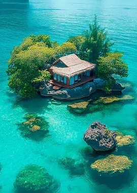 Tropical Island Bungalow