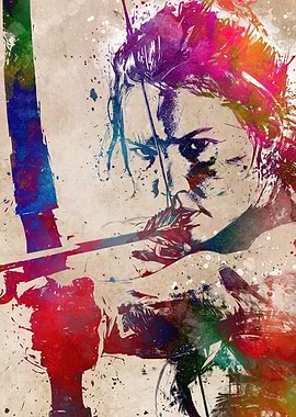 Watercolor Archery sport art