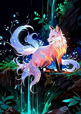 Mystical Fox Waterfall