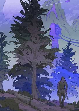 Mysterious Forest Landscape