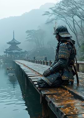 Samurai on Bridge