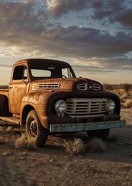 Rusty Vintage Pickup Truck
