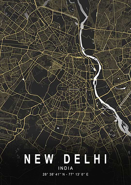 New Delhi City Map