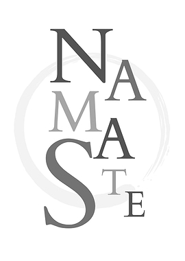 Namaste Typography Print Zen Buddha Spiritual