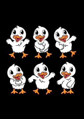 Cute Baby Ducks Kids Duck Lover Gift Women Duck