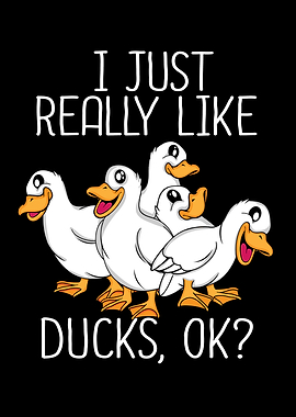 Duck Lover Women Peking Ducks Kids Duck