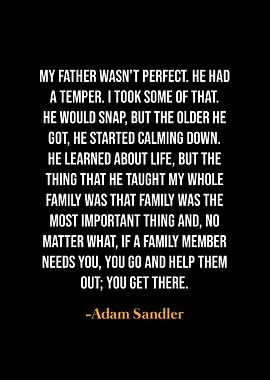 Adam Sandler Quote on Family