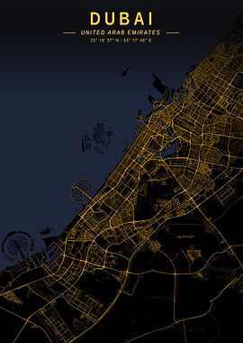 Dubai Golden City Map