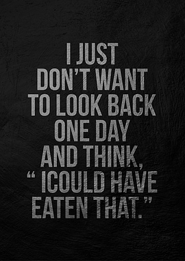 Food Regret Quote