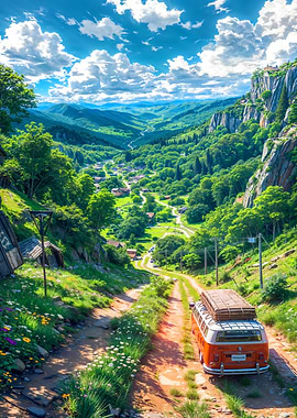 Camping Day in Mountain Valley