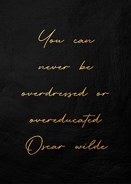 Oscar Wilde Quote Print