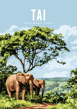 Tai National Park Poster