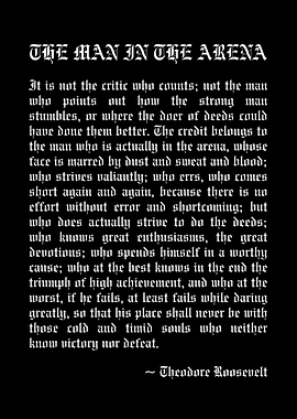 The Man in the Arena Quote