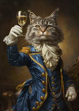 Aristocrat Cat French Style