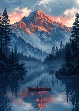 Mountain Lake Serenity